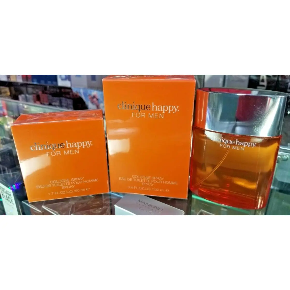 Clinique Happy 1.7 3.4 oz / 50 100 ml Cologne Eau de Toilette Spray Men