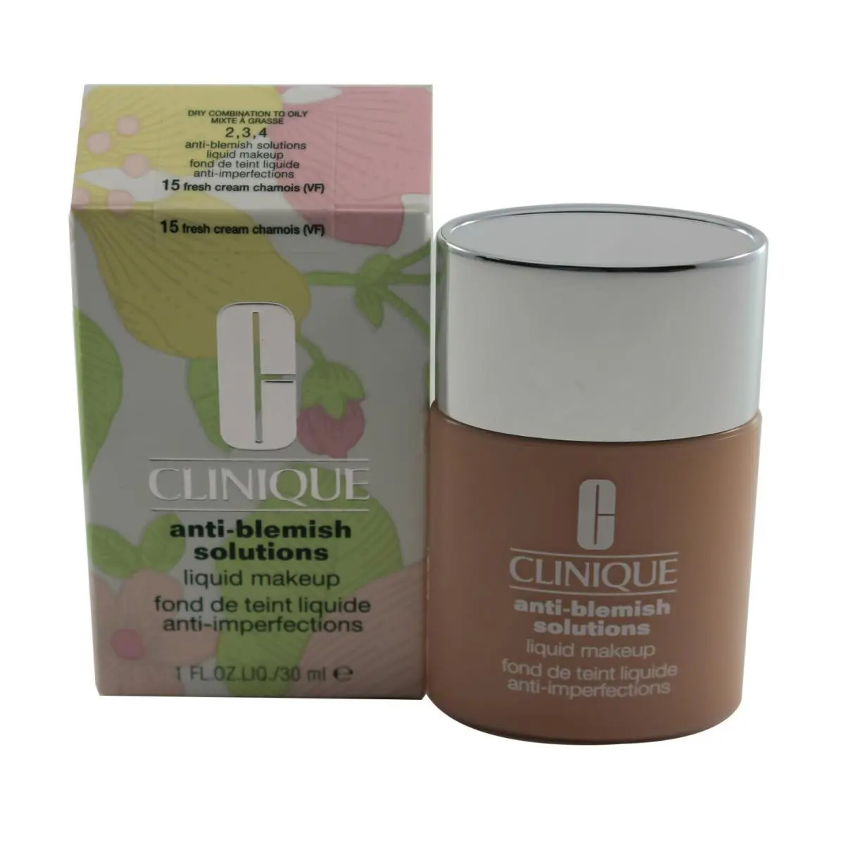 Anti Blemish/acne Solutions Liquid Makeup Choose Shade 15 Fresh Cream Chamois by Clinique