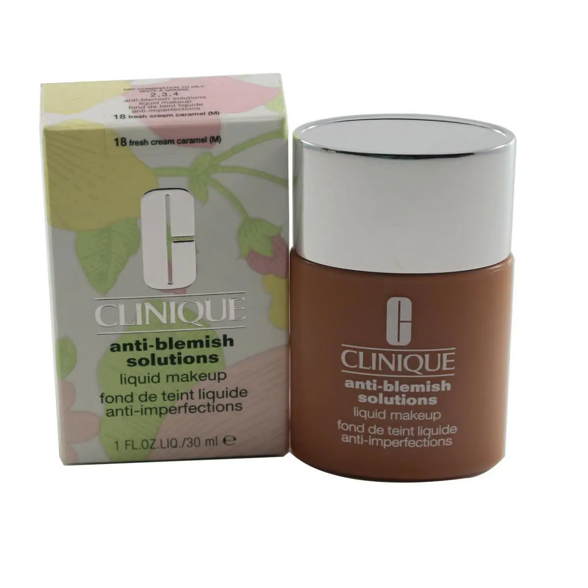 Anti Blemish/acne Solutions Liquid Makeup Choose Shade 18 Fresh Cream Caramel by Clinique