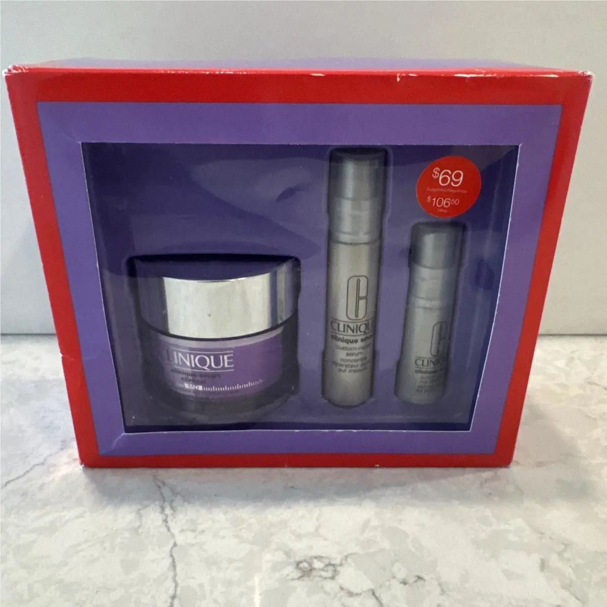 Clinique De-aging Experts 3 PC 1.7 OZ Cream .34 OZ Smart Serum .17 OZ Smart Eye