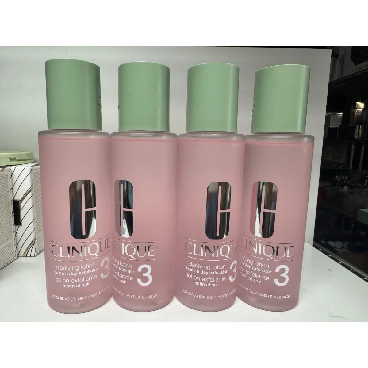 4 X Clinique Clarifying Lotion 3 Combination Oily Skin 6.7 oz / 200 ml