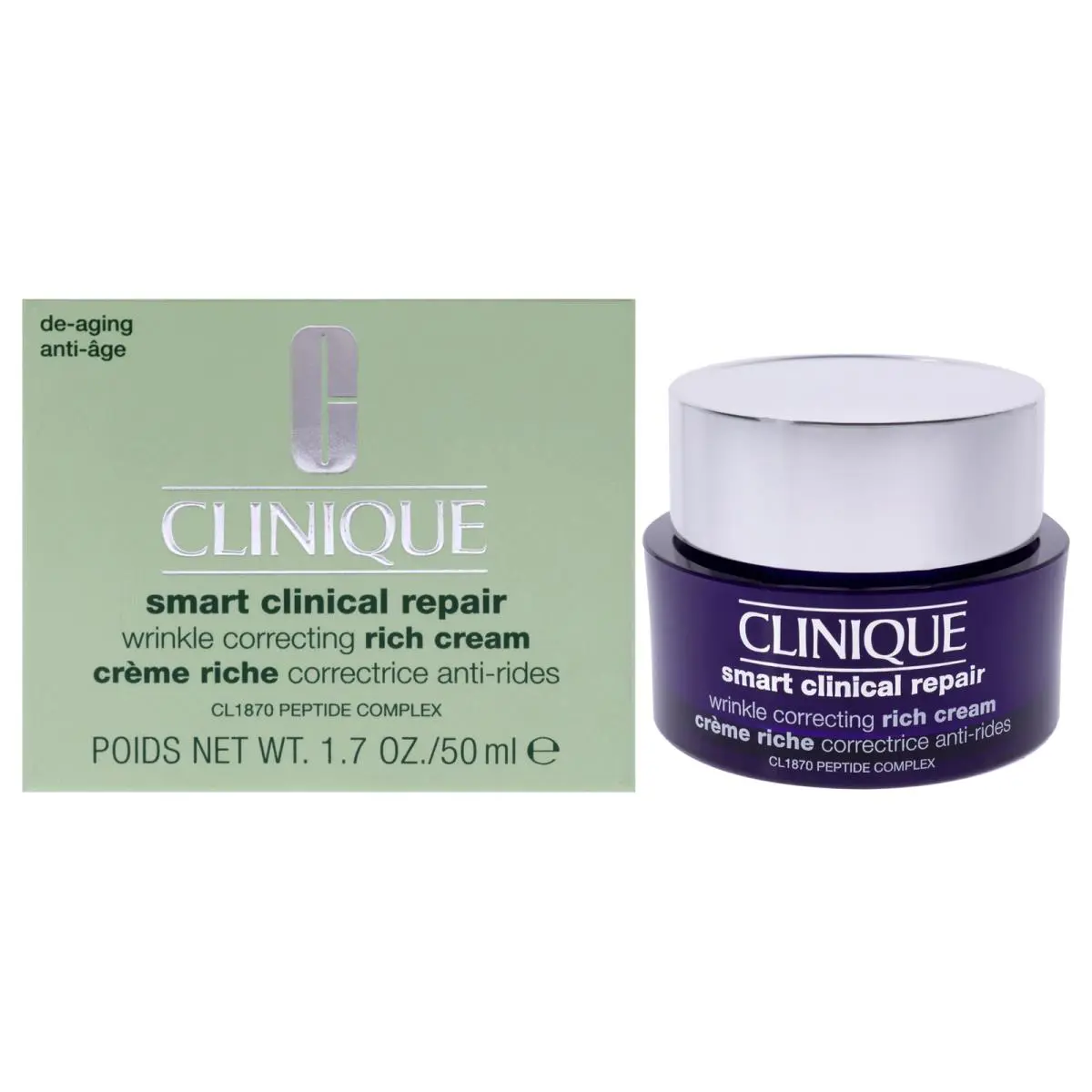 Smart Clinical Repair Wrinkle Correcting Rich Cream  For Women-1.7oz by Clinique