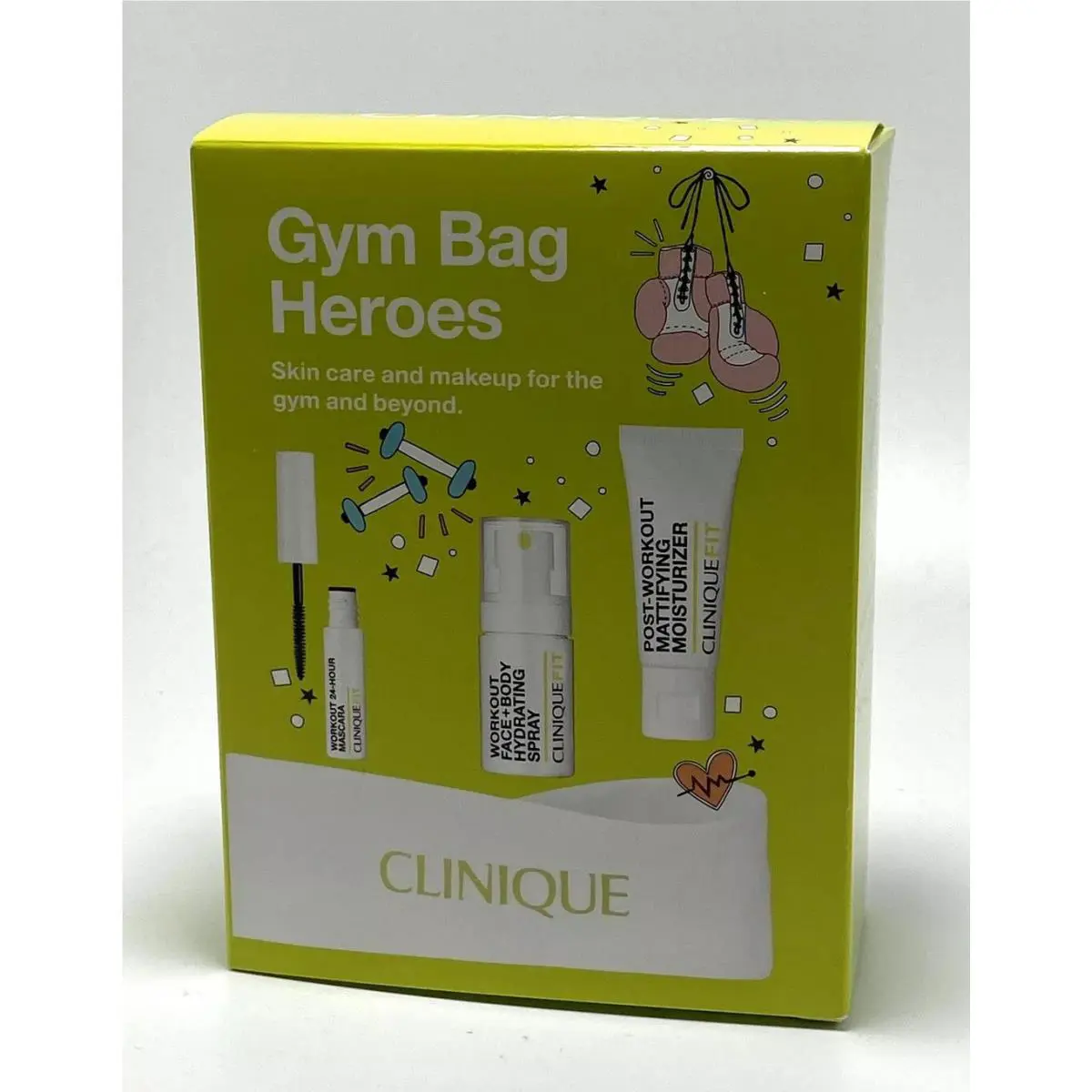 Clinique Gym Bag Heroes Mascara Moisturizer Hydrating Spray