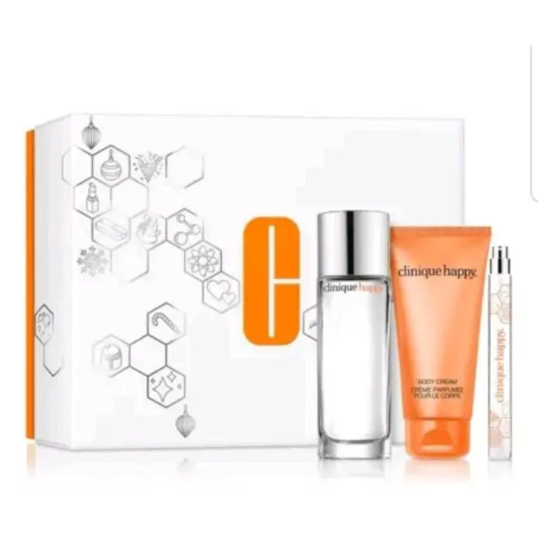 Clinique 3 Piece Set Perfectly Happy Gift Set 1.7 SP 2.5 Cream