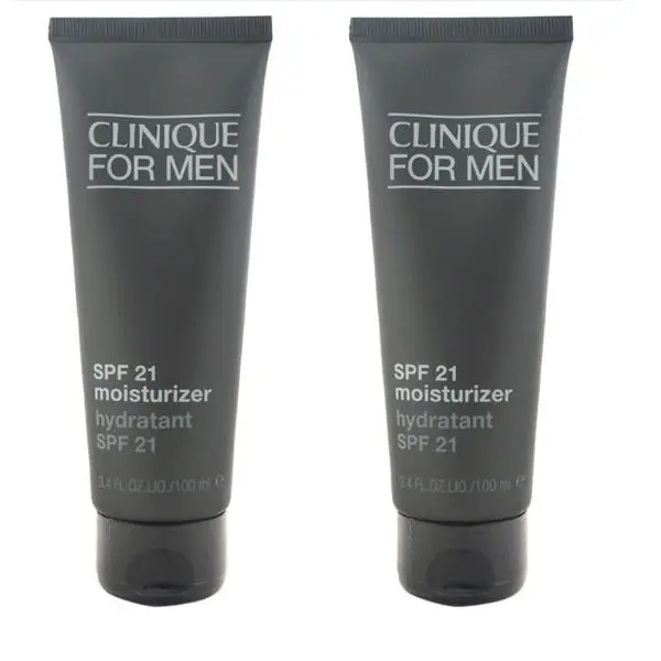 2 Clinique For Men Broad Spectrum Spf 21 Moisturizer 3.4 FL OZ / 100 ML Each