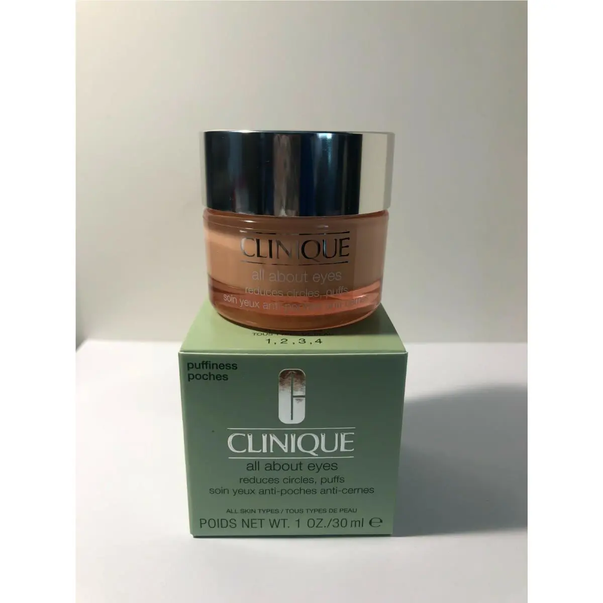 All About Eyes 1oz / 30ml Puffiness Circles All Skin Types by Clinique