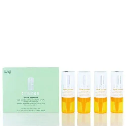 CS Clinique/fresh Pressed Daily Booster with Pure Vitamin C 4 Containers .30 Oz