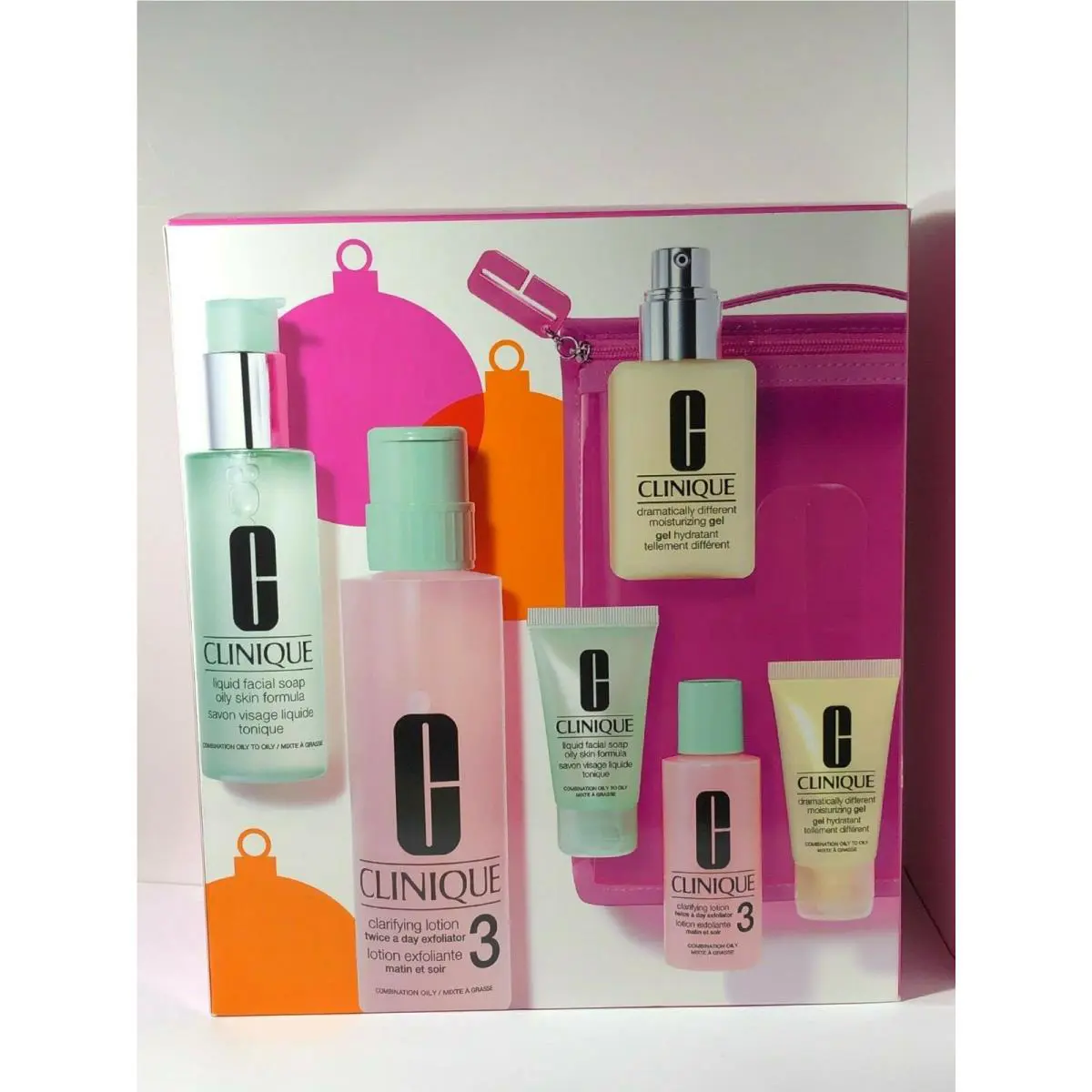 Clinique 3-step Limited Edition Full Size Set 2 Travel Size