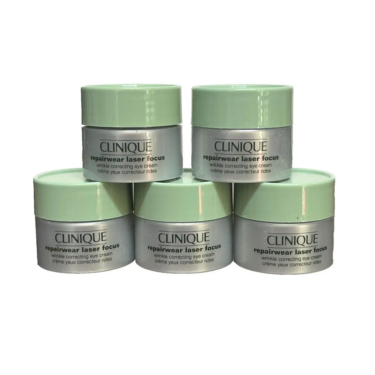 5x  Repairwear Laser Focus Wrinkle Correcting Eye Cream 0.17oz / 5ml Ea by Clinique