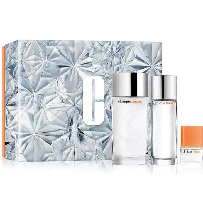 A Whole Lotta Happy 3pc Set 3.4 oz 1.7 oz Perfume Spray + .14 oz Mini by Clinique