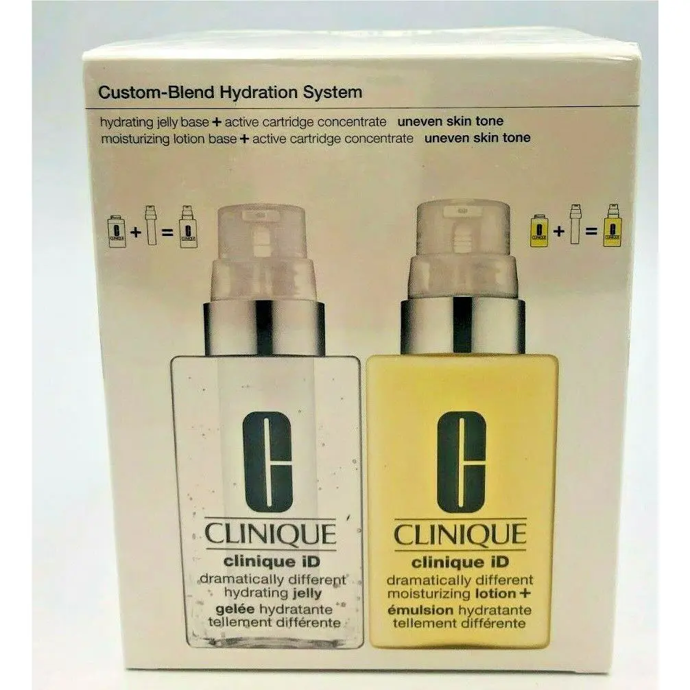 2 X  Id Jelly Base + Lotion Base + Active Cartridge Uneven Skin Tone by Clinique