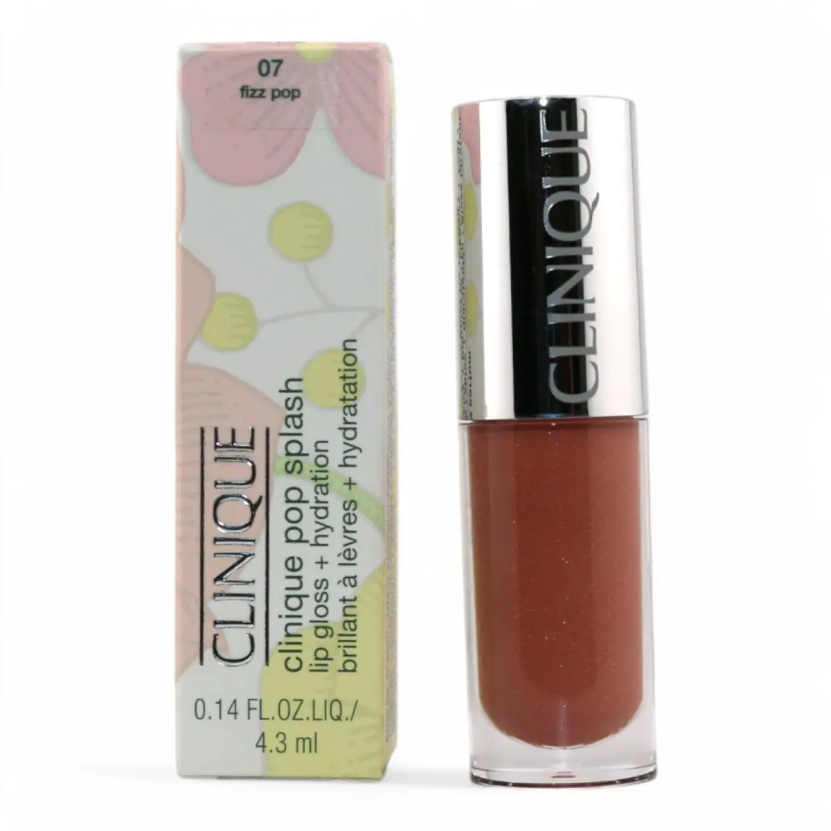Clinique Pop Splash Lip Gloss + Hydration 07 Fizz Pop 0.14 oz / 4.3 ml