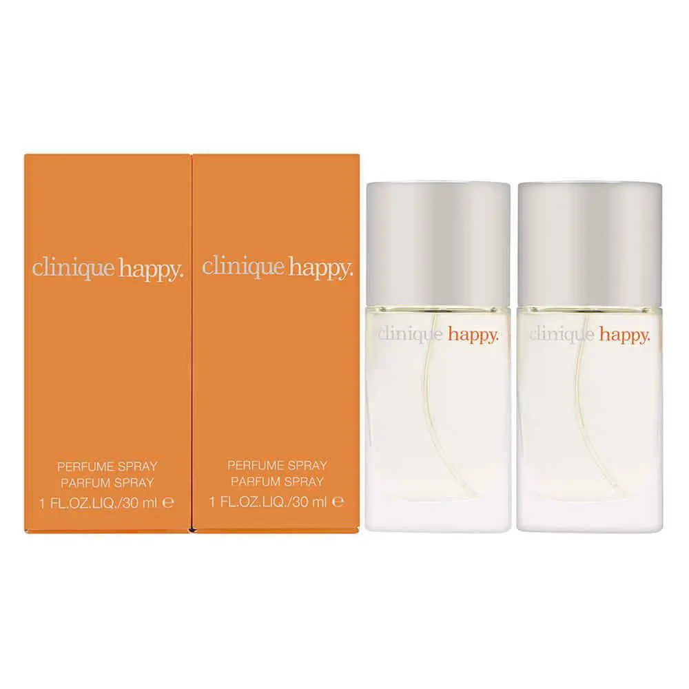 Happy by Clinique For Women 2 Piece Set: 2 x 1oz Eau de Parfum Spray