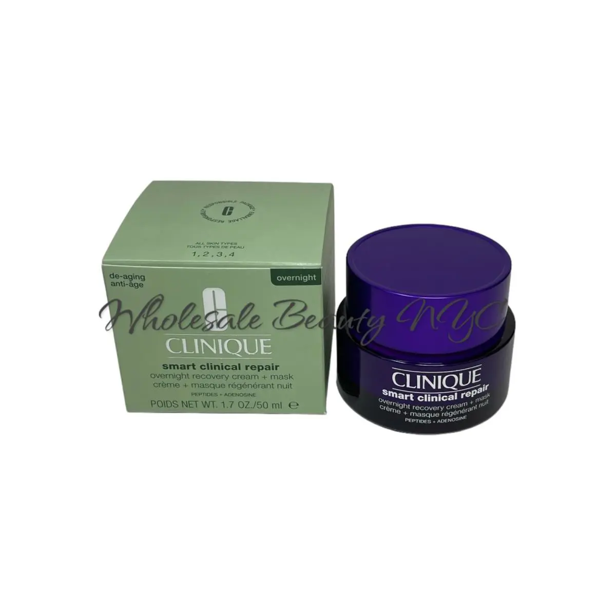 Smart Clinical Repair Overnight Recovery Cream+ Mask 1.7 Oz/50 ml by Clinique