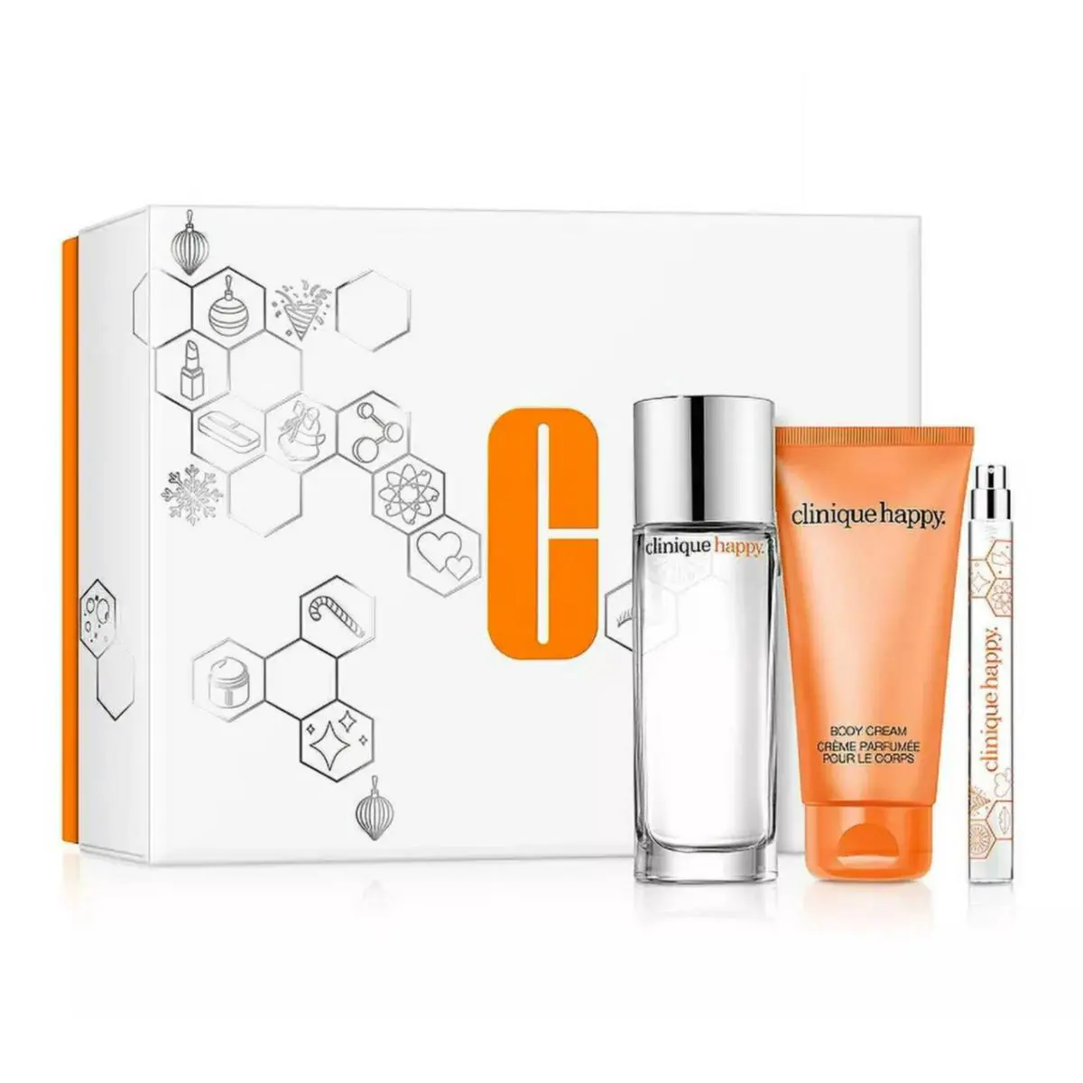 Clinique Perfectly Happy Fragrance 3 Pc-set Perfume Sprays Body Cream