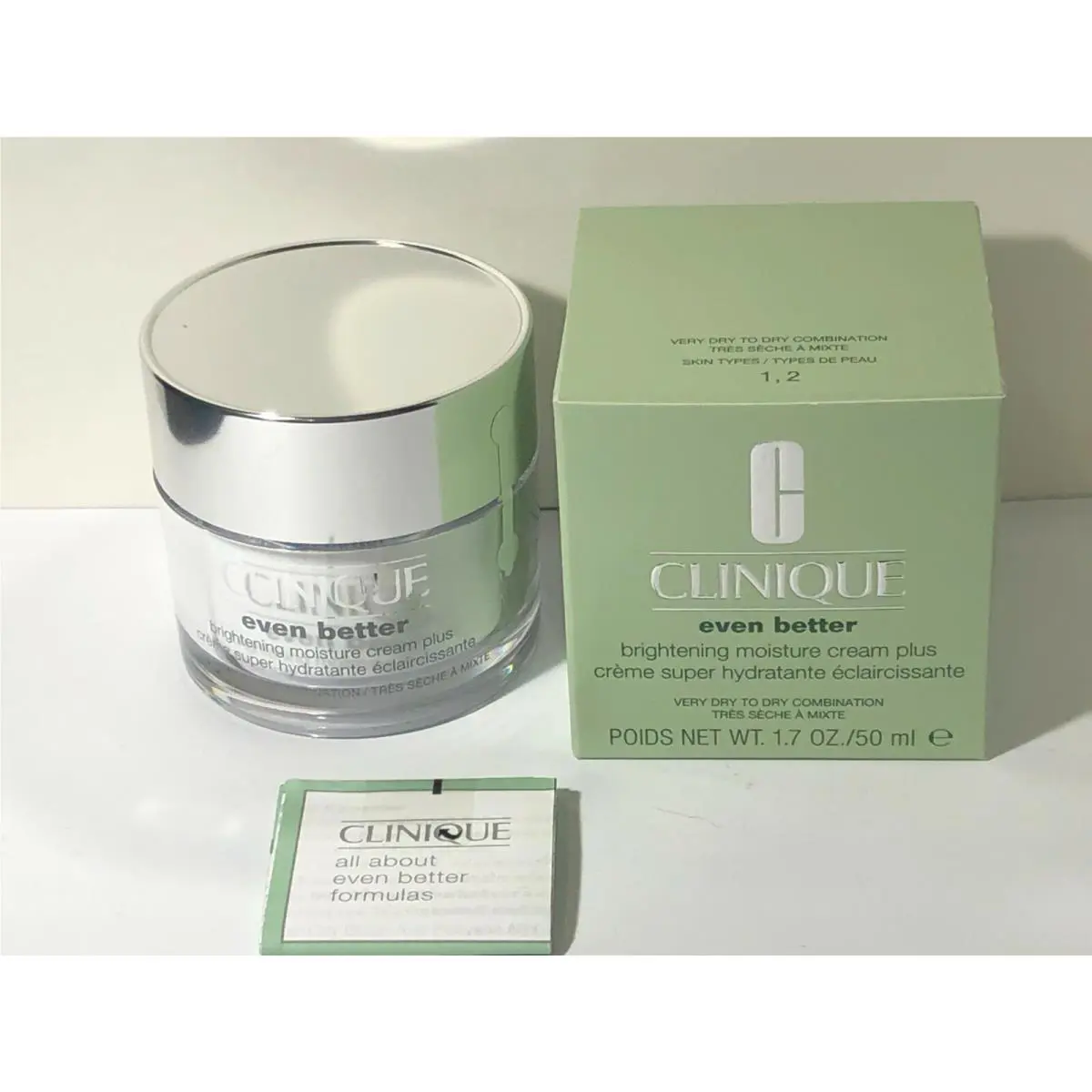 Clinique Even Better Brightening Moisture Cream Plus 1.7oz Very Dry TO Dry