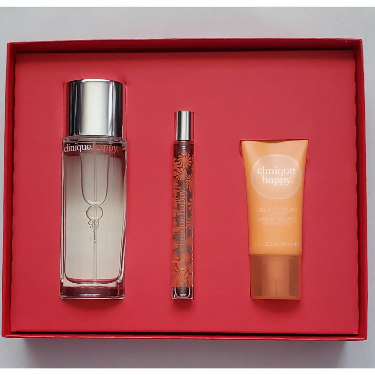 Clinique 3 Pc Wear It Be Happy Fragrance Gift Set Perfume Spray