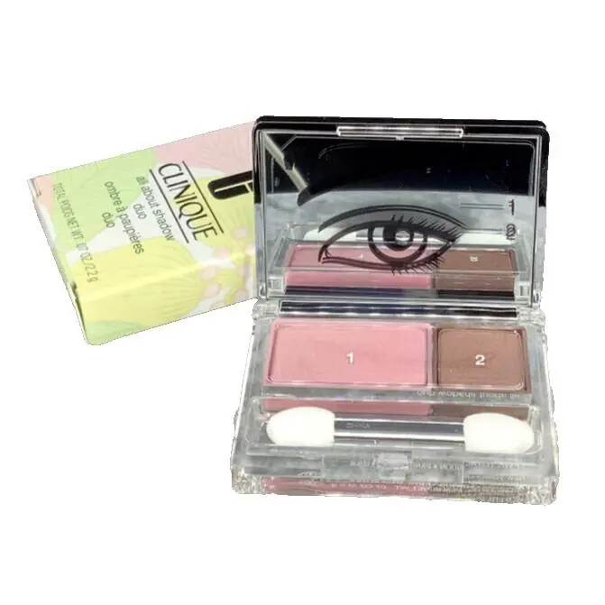 All About Shadow Duo 14 Strawberry Fudge 0.07 oz by Clinique