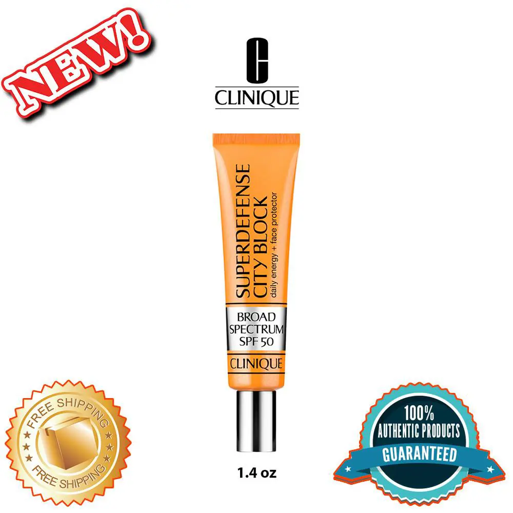 Clinique Superdefense City Block Spf 50+ Daily Energy + Face Protector 1.4 oz
