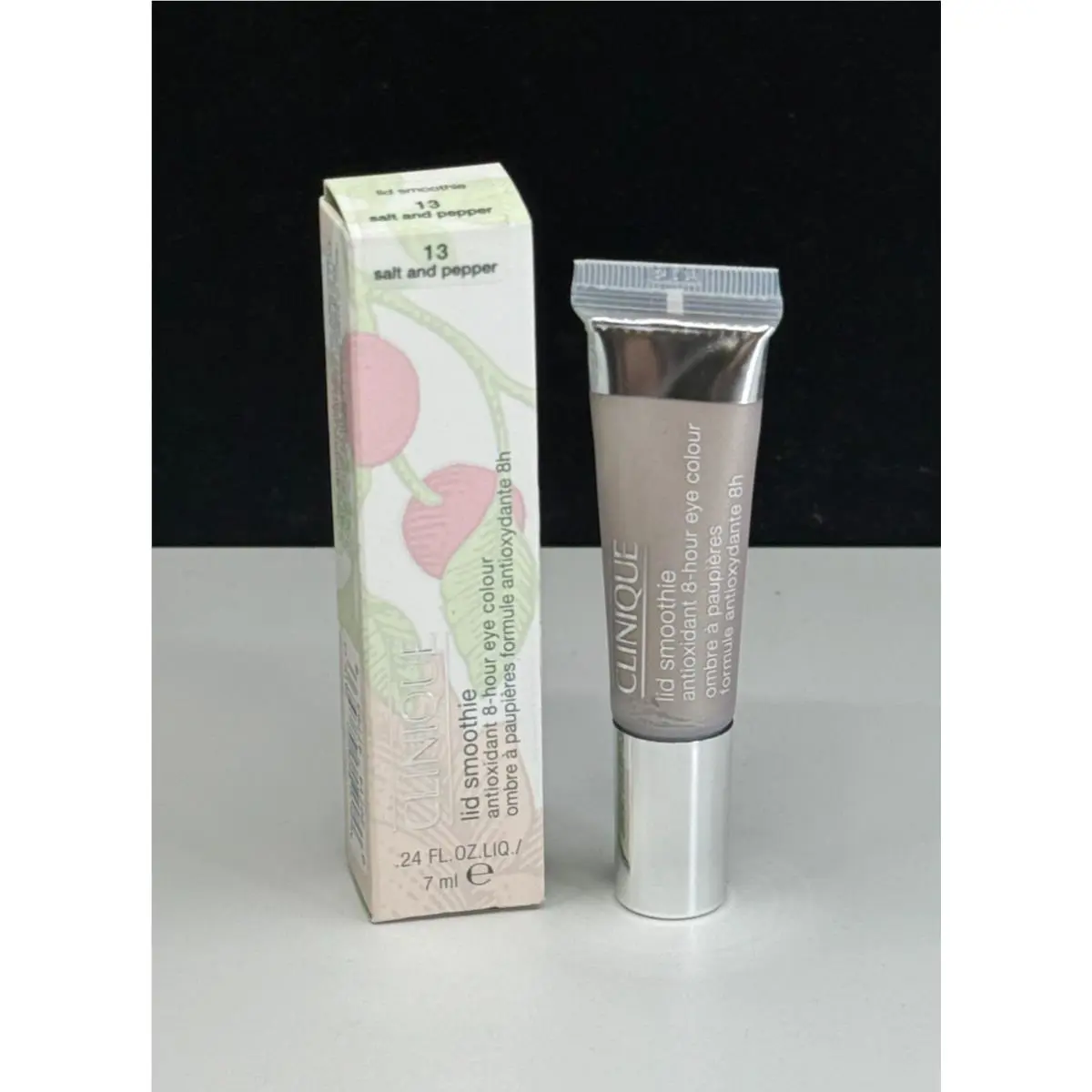 Clinique Lid Smoothie Antioxidant 8 Hour Eye Color 13 Salt Pepper 0.24 oz Rare