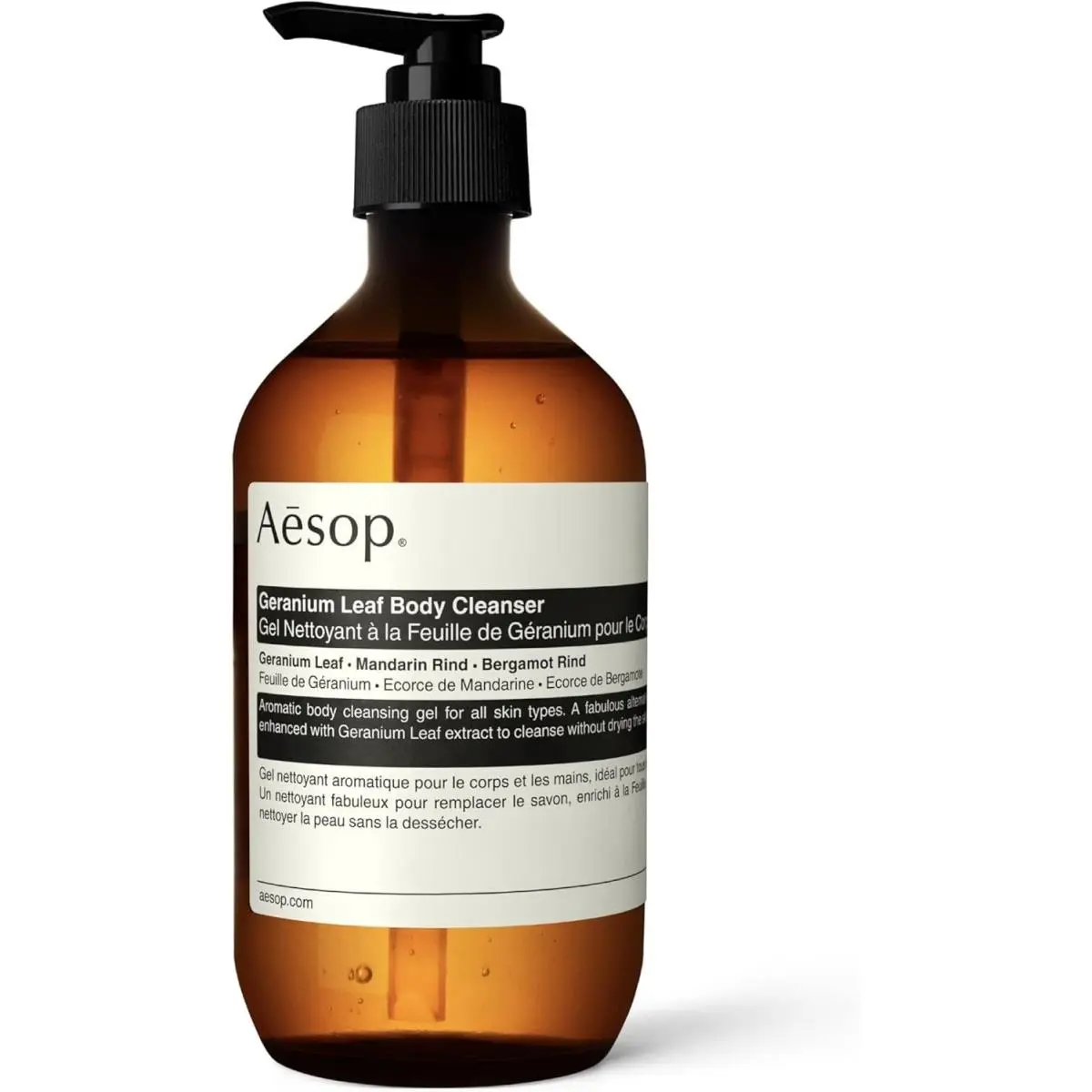 Geranium Leaf Body Cleanser Refreshing Shower Gel 500ml/16.9oz by Aesop