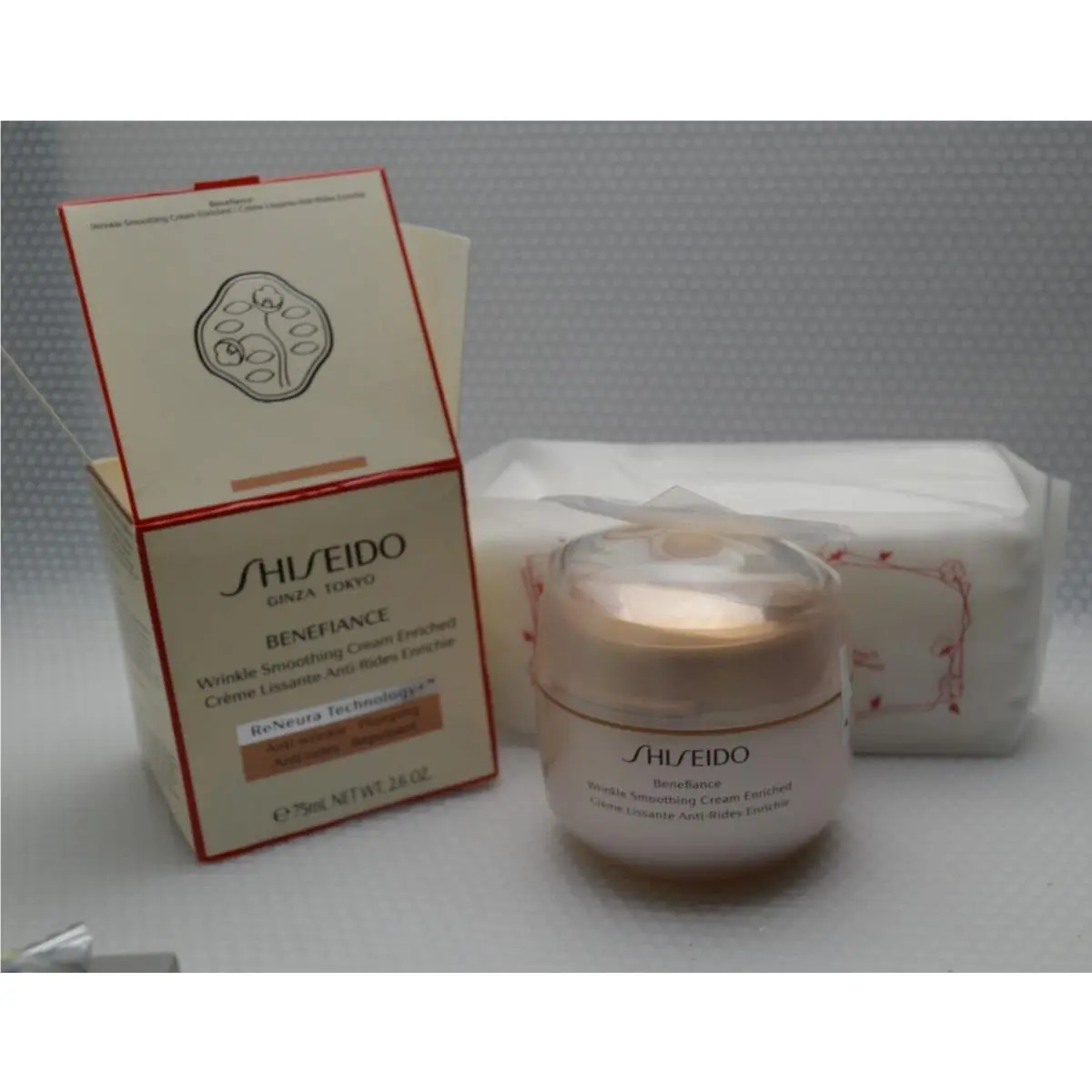 Benefiance Wrinkle Smoothing Cream Choose 75ml. Wrinkle Smoothing Cream Enriched by Shiseido