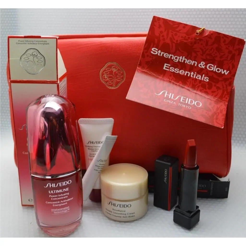 The s Set Ultimate Beauty Regimen Benefiance Wrinkle Smooth Ultimune Power Strengthen & Glow by Shiseido