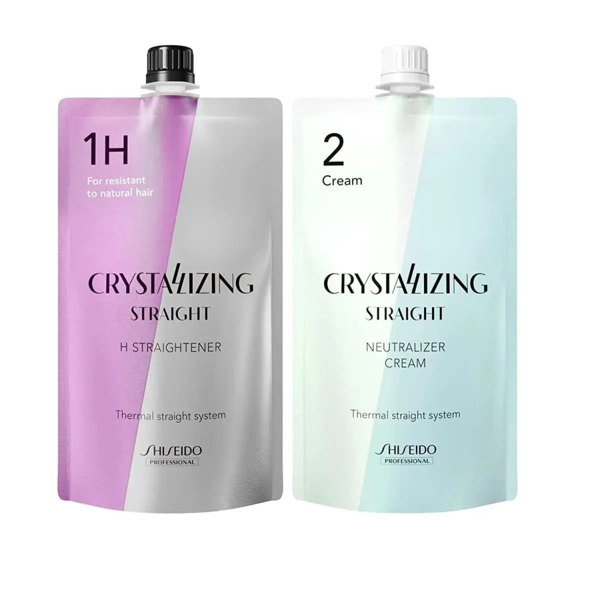 Shiseido Crystallizing Straight Hair Set Straightener Neutralizer H1+2 400g