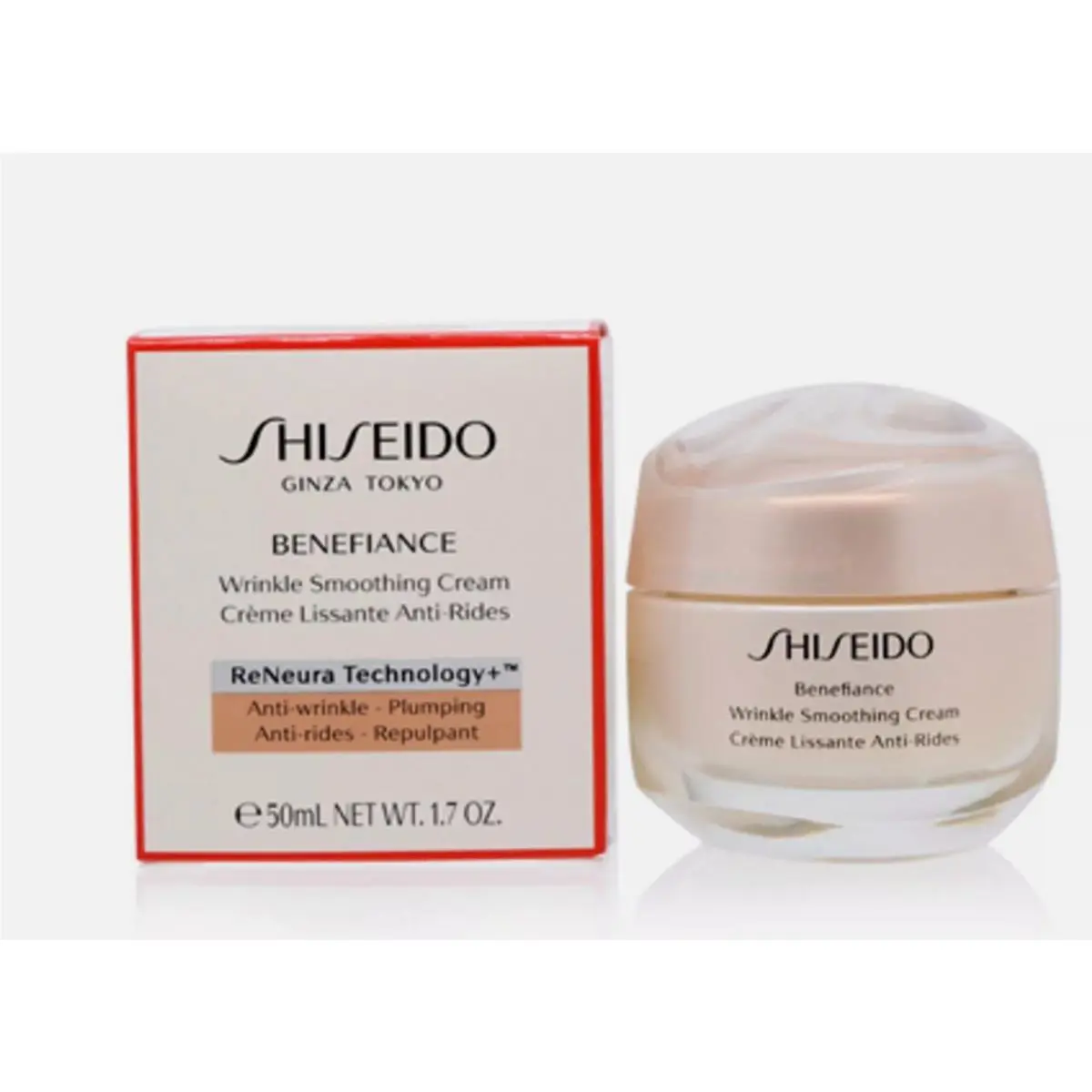 Shiseido Benefiance Wrinkle Smoothing Cream Plumping 1.7oz / 50ml