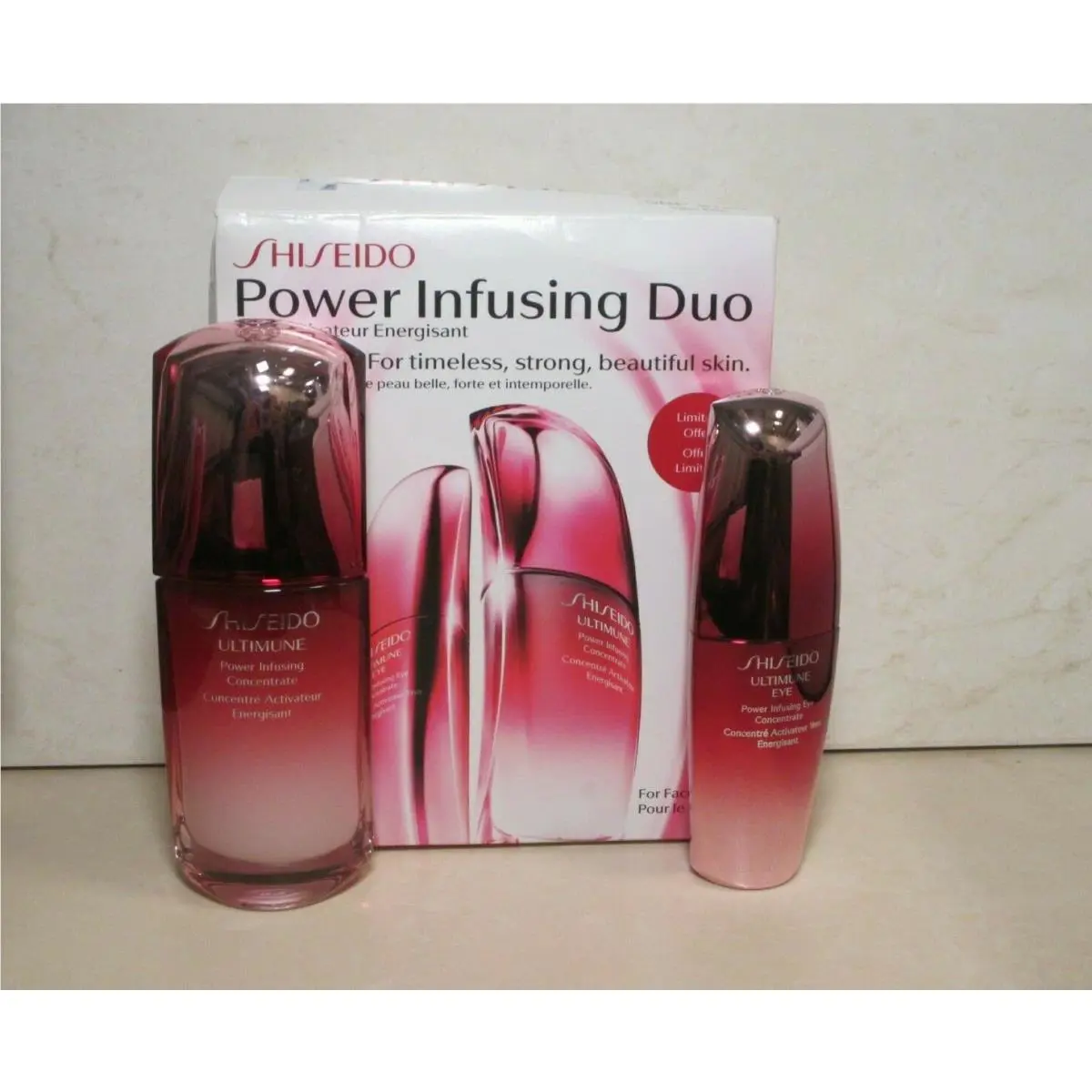 Shiseido Power Infusing Duo For Face Eyes Boxed