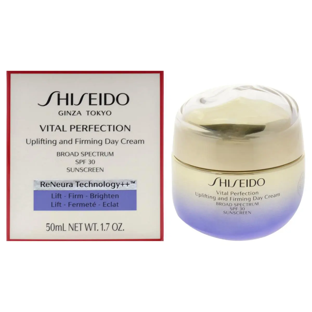 Vital Perfection Uplifting and Firming Cream Spf 30 by Shiseido For Women - 1.7 - Pink