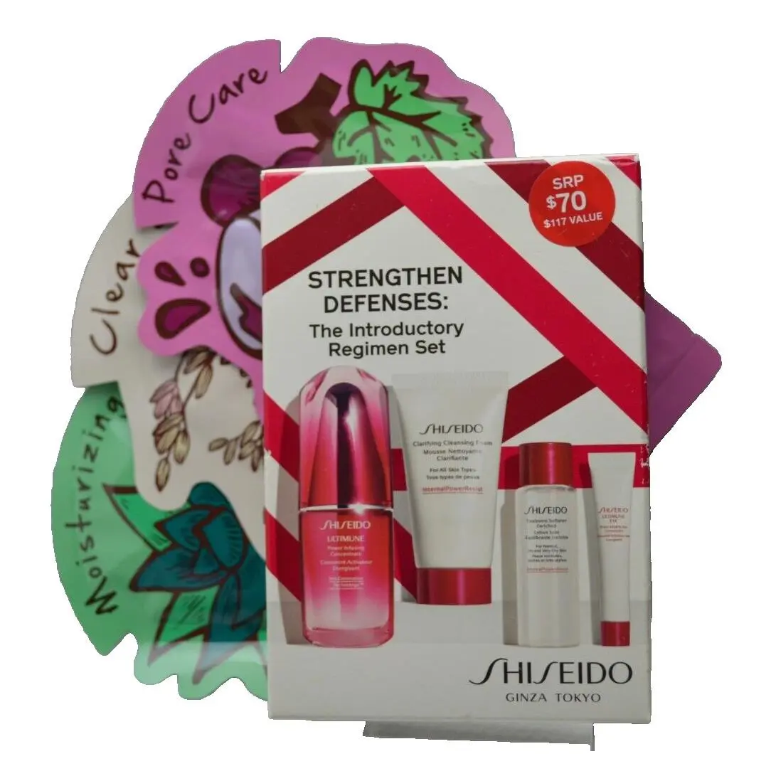 Shiseido Strengthen Defenses: Introductory Regimen Set Include Masks
