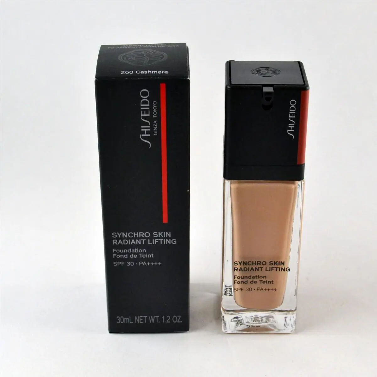 Shiseido Synchro Skin Radiant Lifting SPF30 Foundation 260 Cashmere