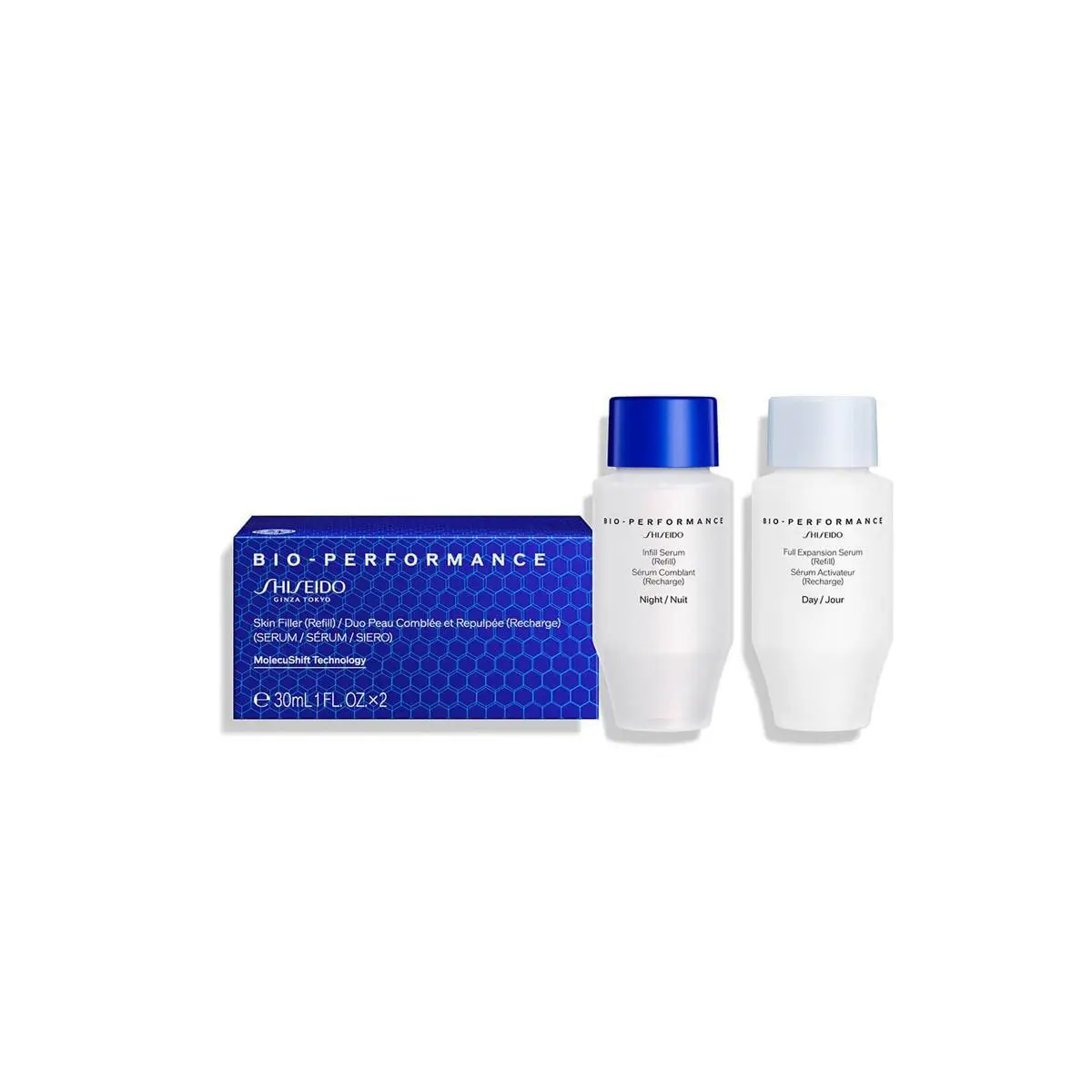 Shiseido Bio-performance Day Night Skin Filler Serum Duo Refill - 30mL x 2