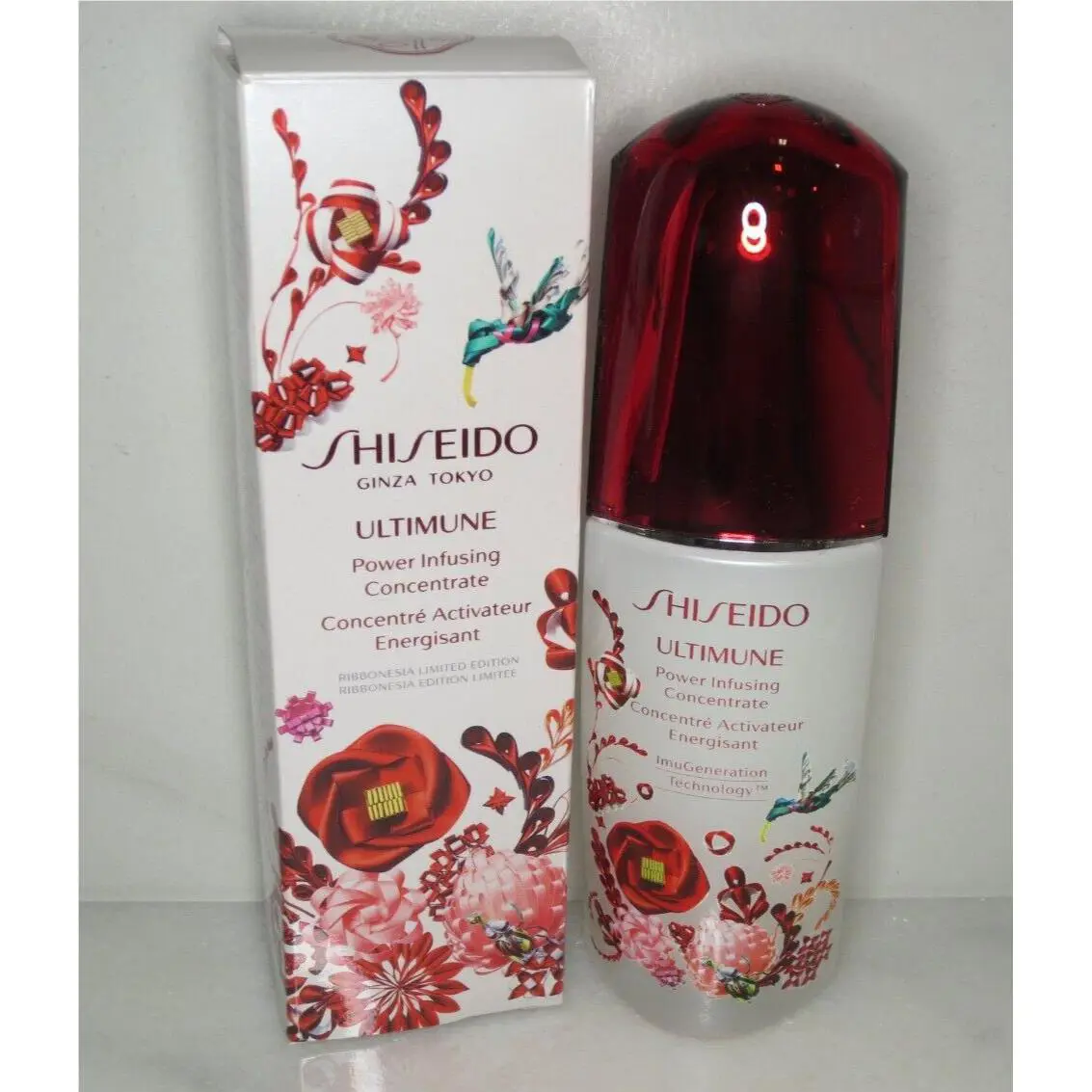 Shiseido Power Infusing Concentrate Ribbonesia Limited Edition 2.5 OZ Boxed