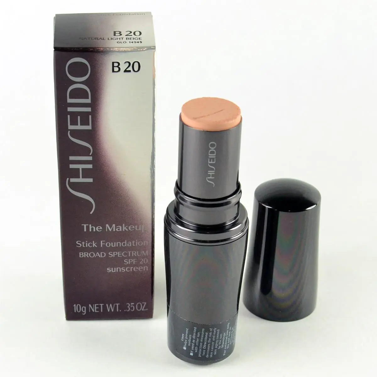 Shiseido The Makeup Stick SPF20 Foundation B20 Natural Light Beige - Damaged
