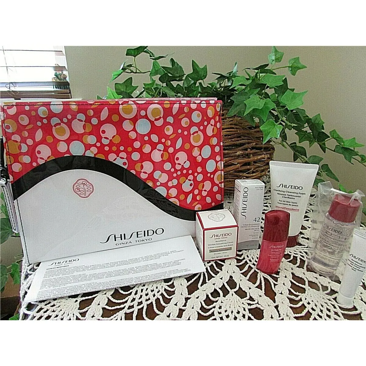 7-PC Shiseido Ginza Tokyo Beauty Gift Set-serum/cleanse/eye Cream/concentrate +