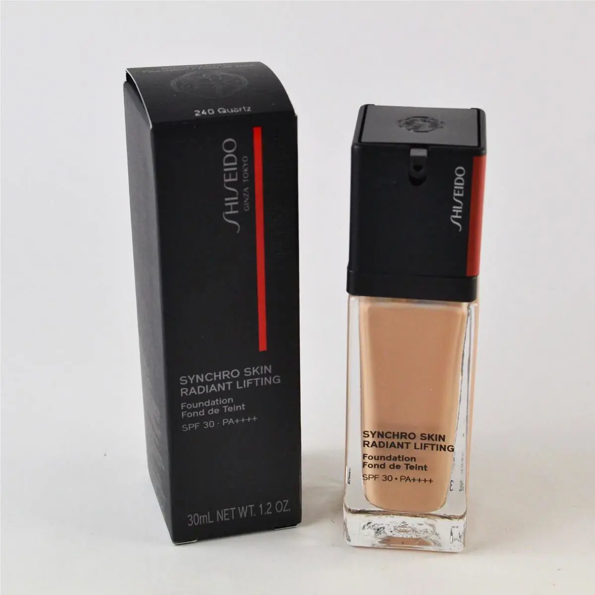 Shiseido Synchro Skin Radiant Lifting SPF30 Foundation 240 Quartz - Size 30mL
