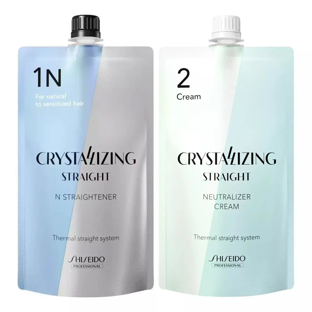 Crystalizing Straight Straightener 400 g N1 + N2 Set Thin-normal Hair by Shiseido