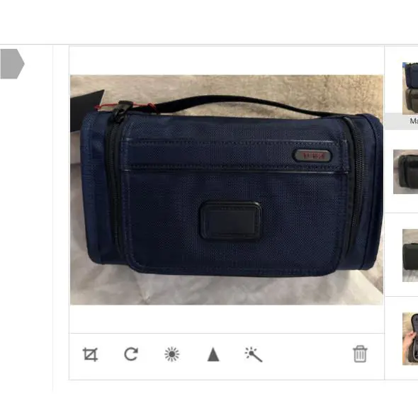 Medium Travel Kit Ballistic Nylon Men`s Blue with Blk blue by Tumi