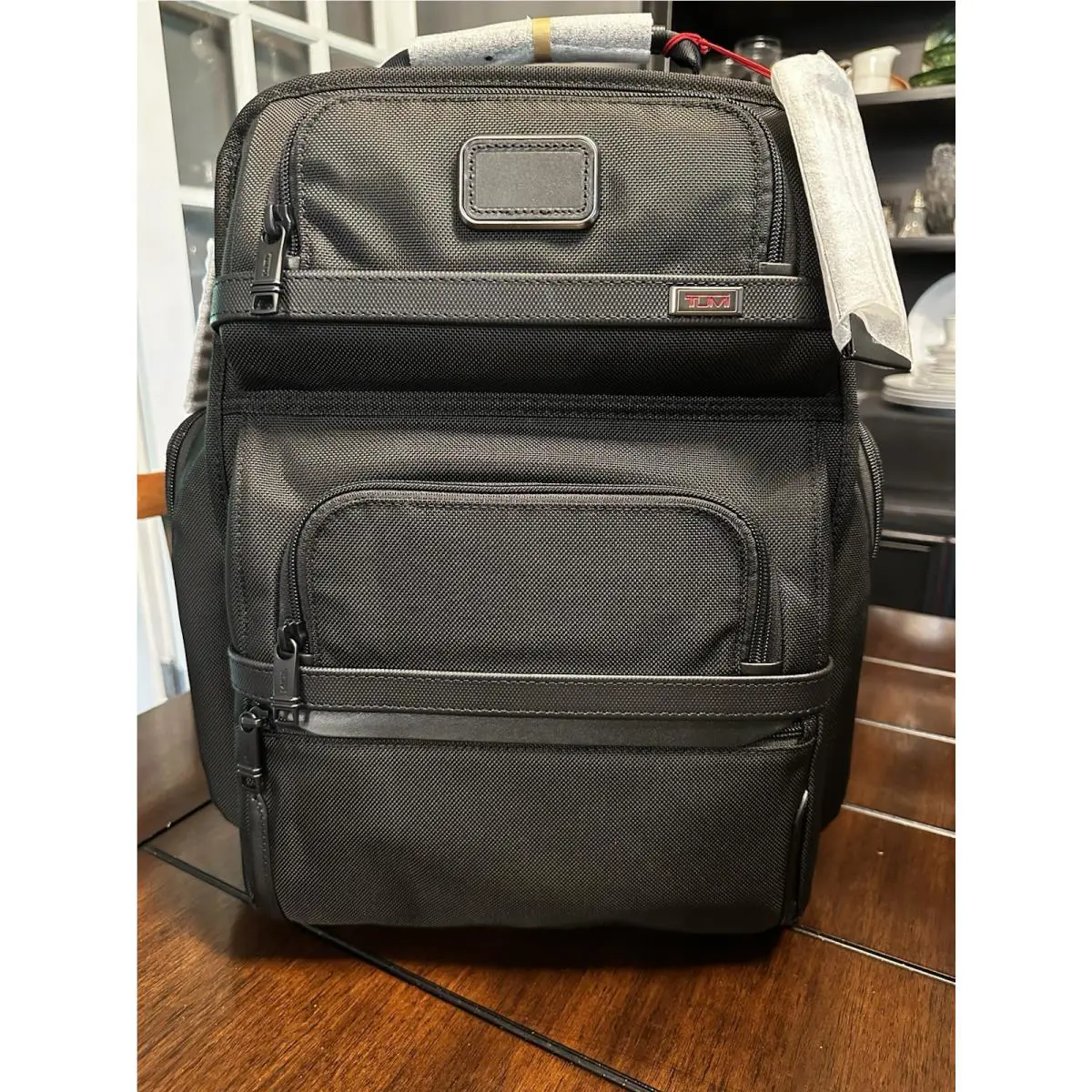 Tumi Black Alpha 3 Brief Pack Laptop Backpack