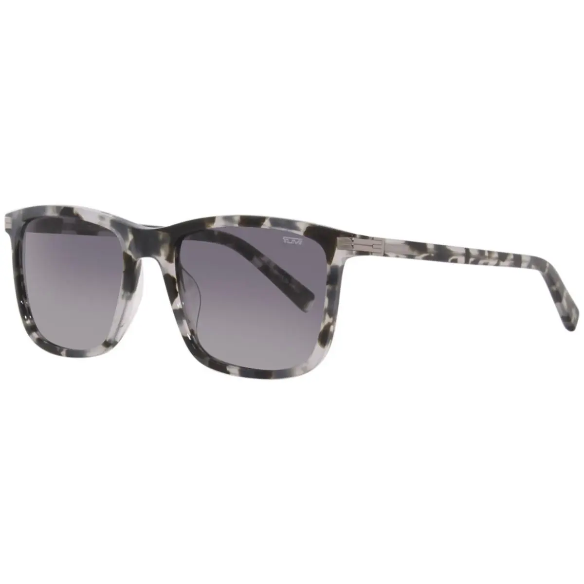 Tumi STU006 01GU Sunglasses Men`s Green Havana/black Gradient CR39 Lenses Square - Frame: Green, Lens: Black