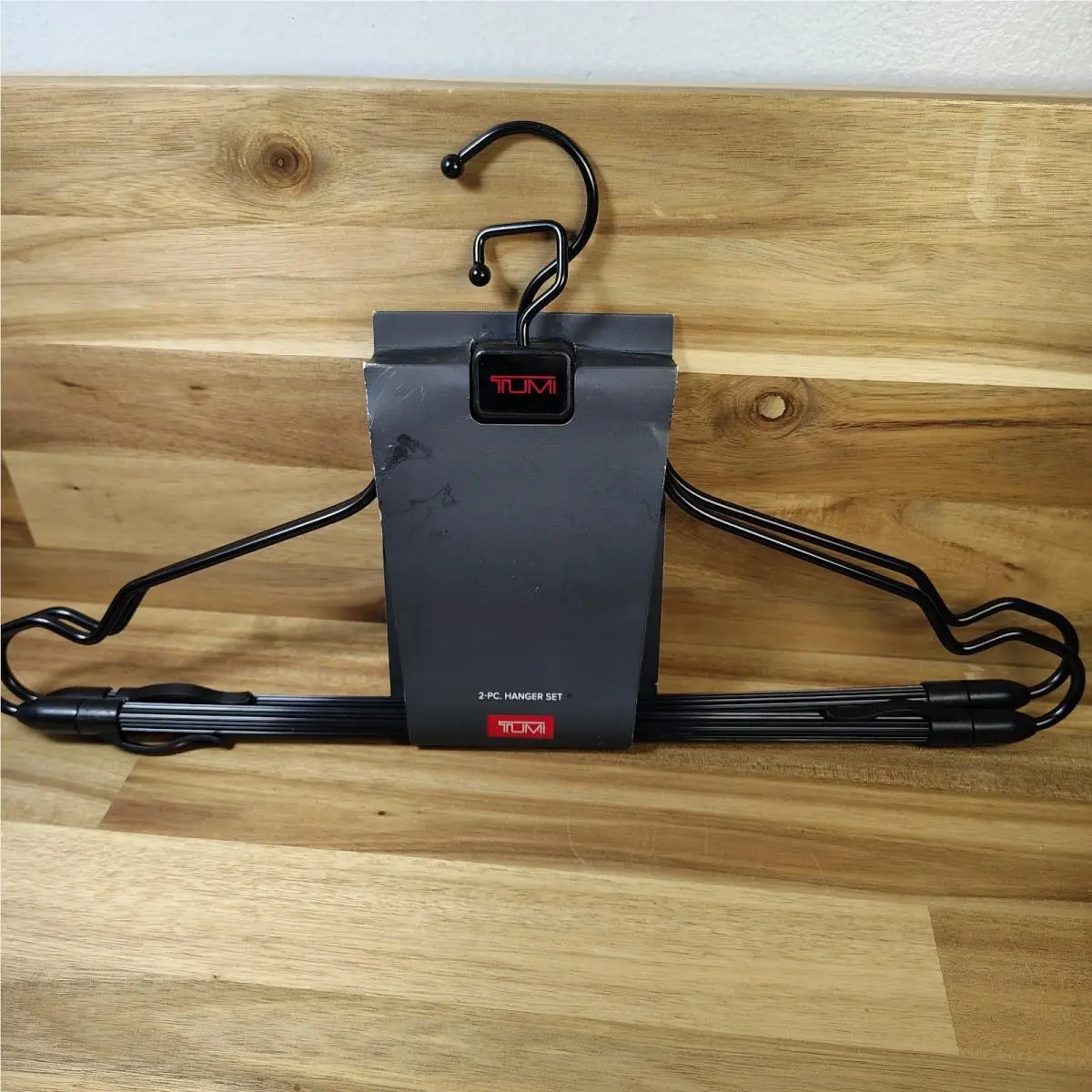 Set Of 2 Tumi Hangers Travel Garment Shirt Clothes Jacket Pants 17 x 7.5