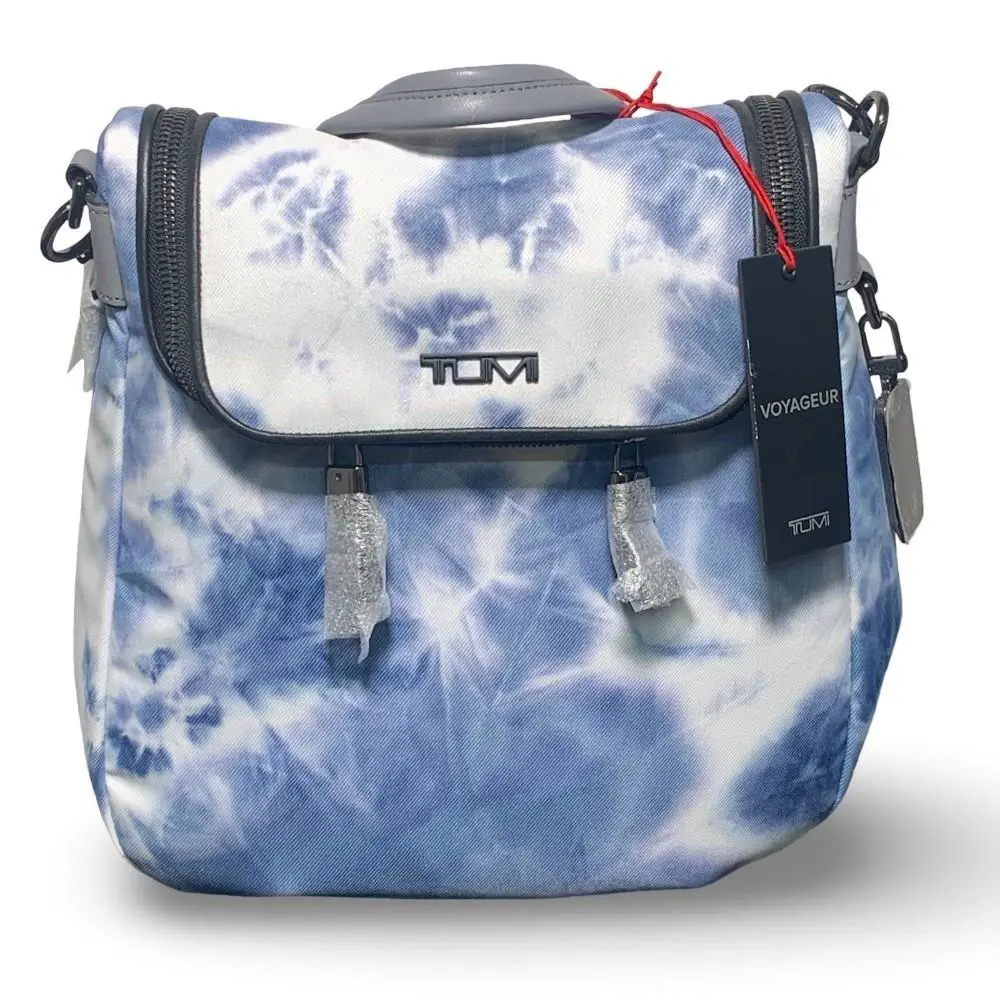 Tumi Voyageur Corinthia Backpack Laptop Bag – Blue Tie Dye Color
