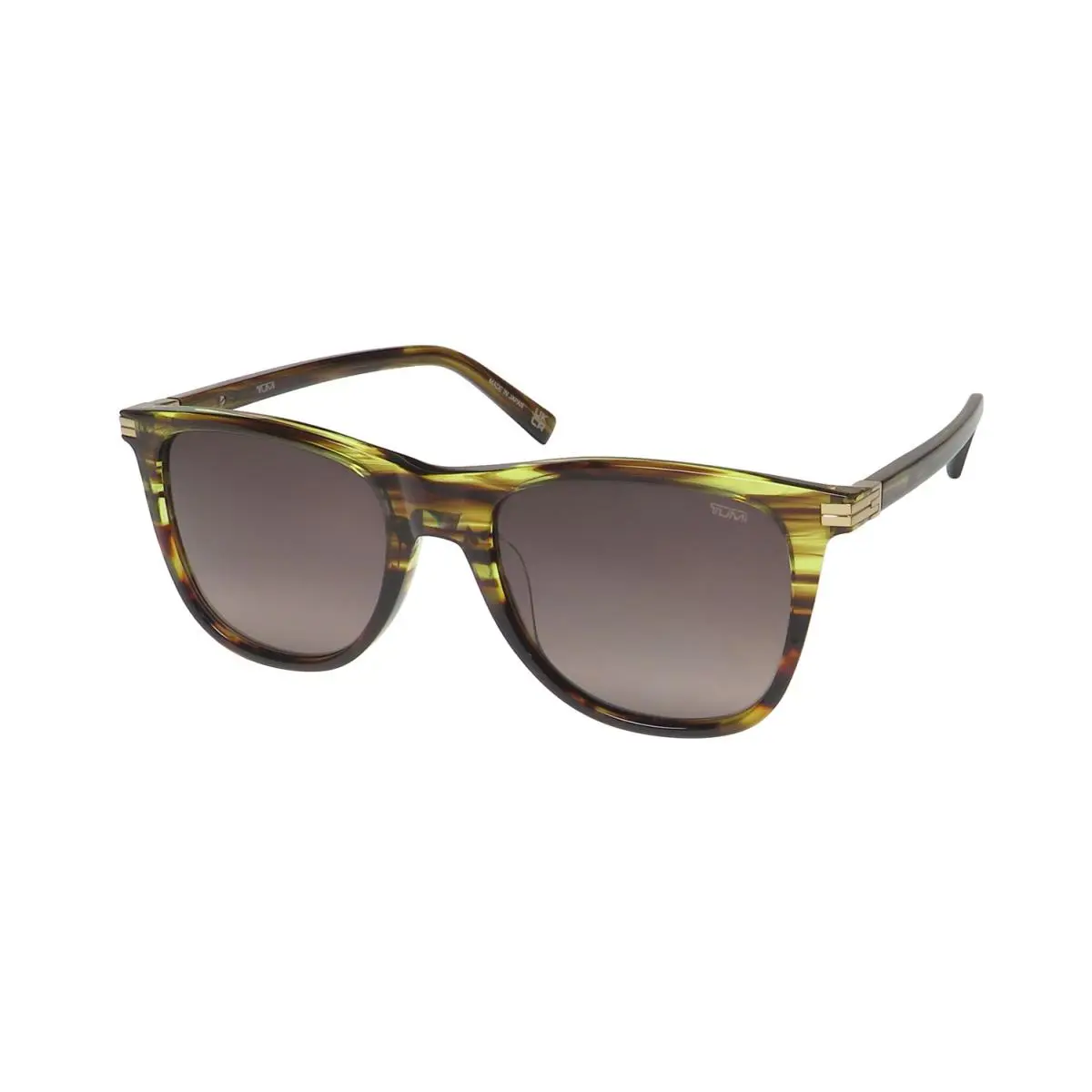 Tumi STU506 Sunglasses Mens Plastic Square 53-19-145 Full-rim Brown 0728 - Frame: Brown, Lens: Brown