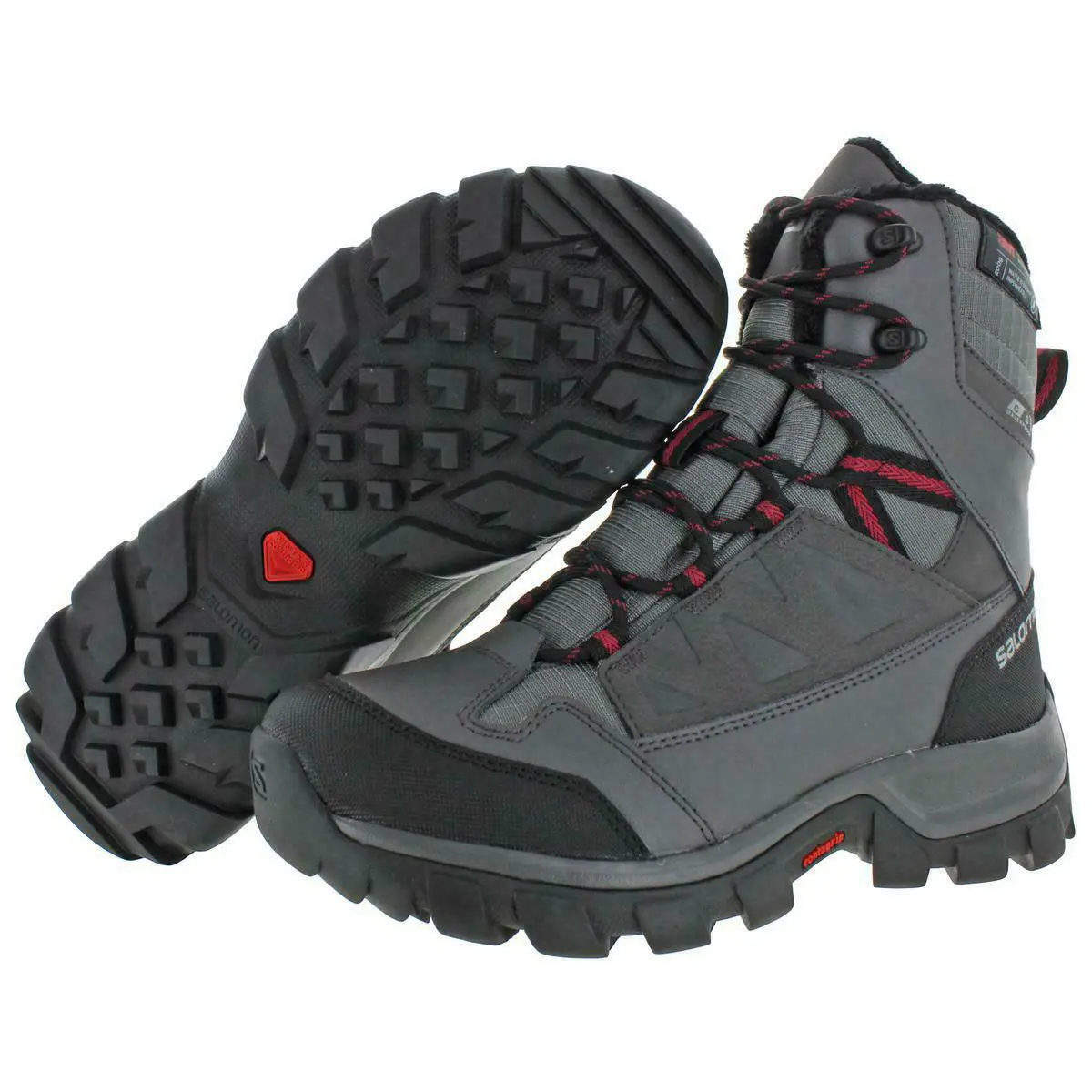 Salomon Chalten TS Cswp Winter Snow Boots Gray 399671 20 Womens Sz 5 - Gray