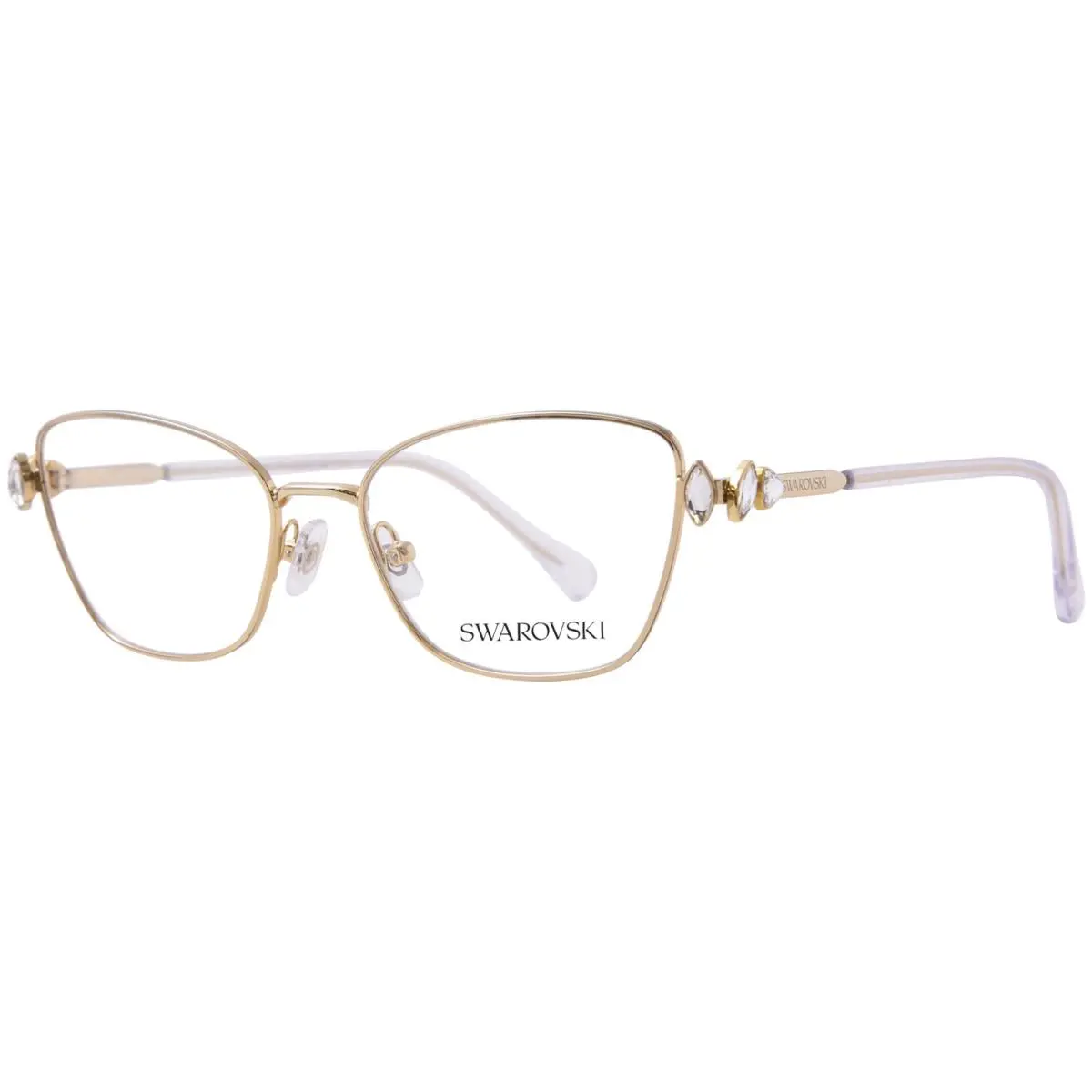 Swarovski SK1006 4009 Eyeglasses Frame Women`s Gunmetal Full Rim Oval Shape 55mm