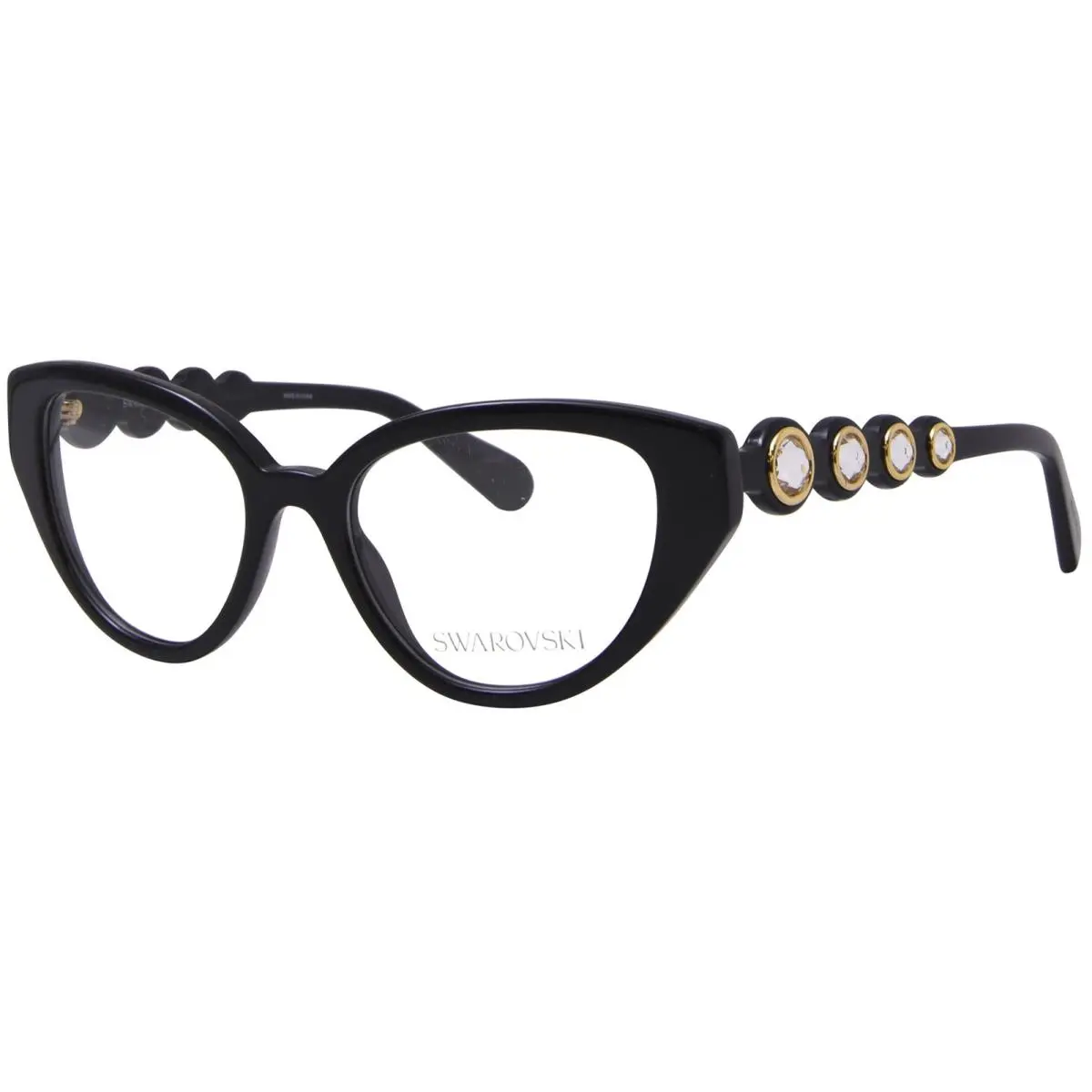 Swarovski SK2024 1001 Eyeglasses Frame Women`s Black Full Rim 52mm