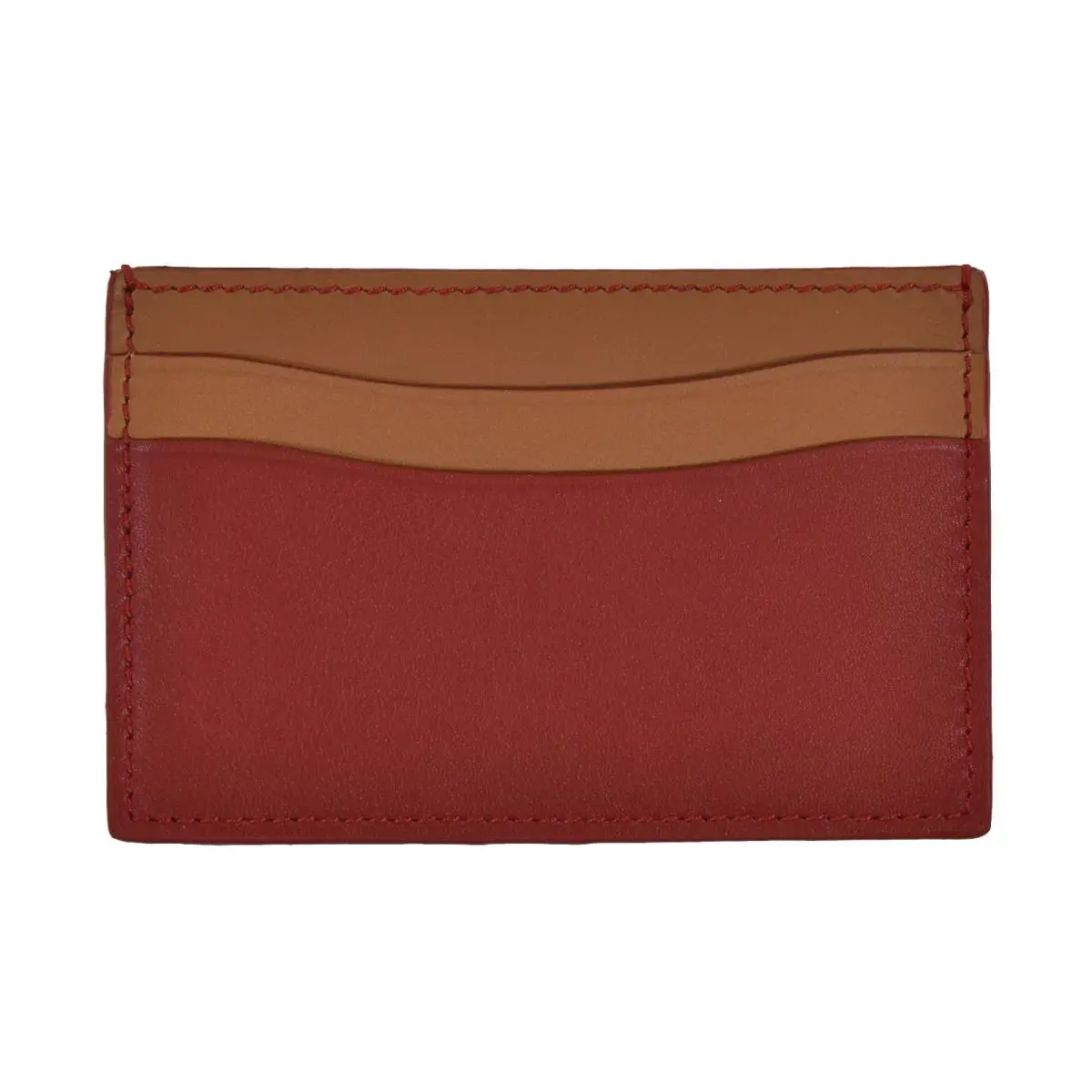 Purple Label Leather Credit Card Case Wallet Red by Ralph Lauren