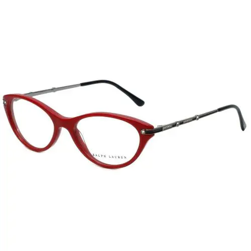 Designer Reading Glasses RL6099B-5310-51 mm in Red Silver Crystals by Ralph Lauren